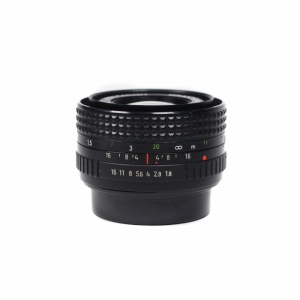 Used Pentacon Prakticar 50mm F1.8 Lens skearsphoto.com